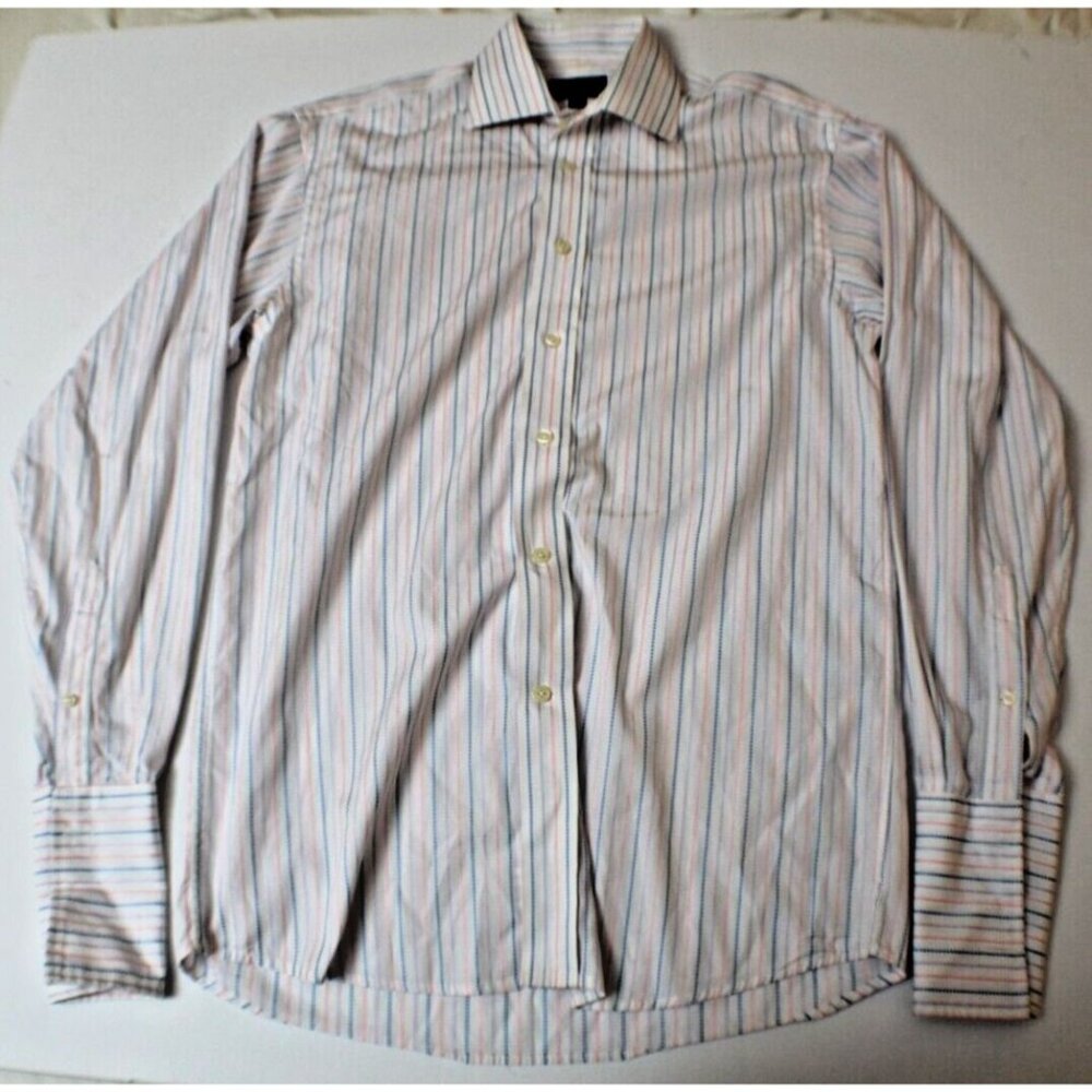 Duchamp Button Up Shirt Men's Size 15.5 Neck 48 in Chest